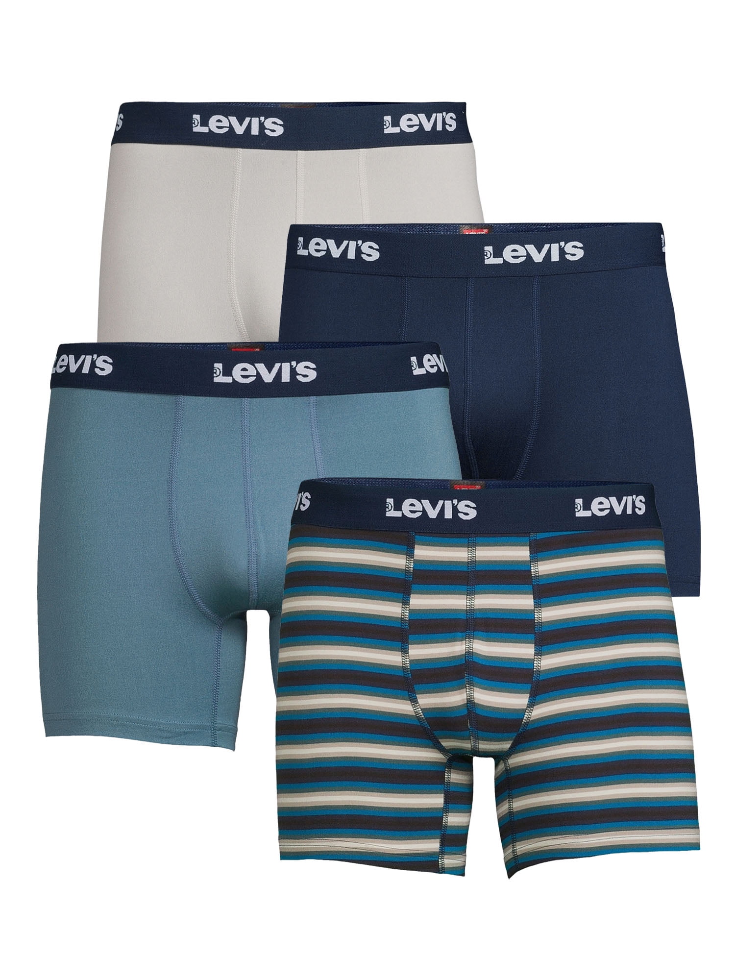 Levi's Men's High Comfort Performance Microfiber Stretch Boxer Briefs  3-Pack