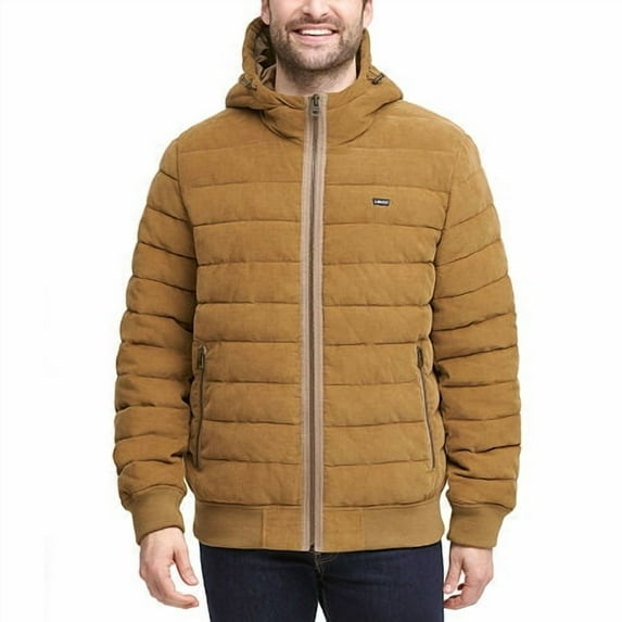 Levi's Men's Quilted Bomber Jacket Medium Brown