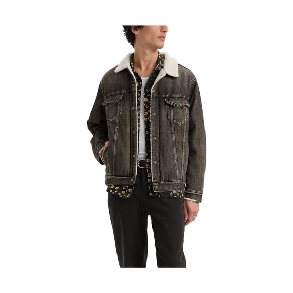 Levi's Men's Relaxed Fit Sherpa Lined Denim Trucker Jacket