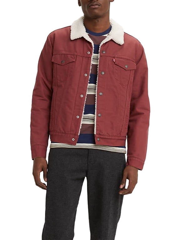 Men's Sherpa Trucker Jacket, Port