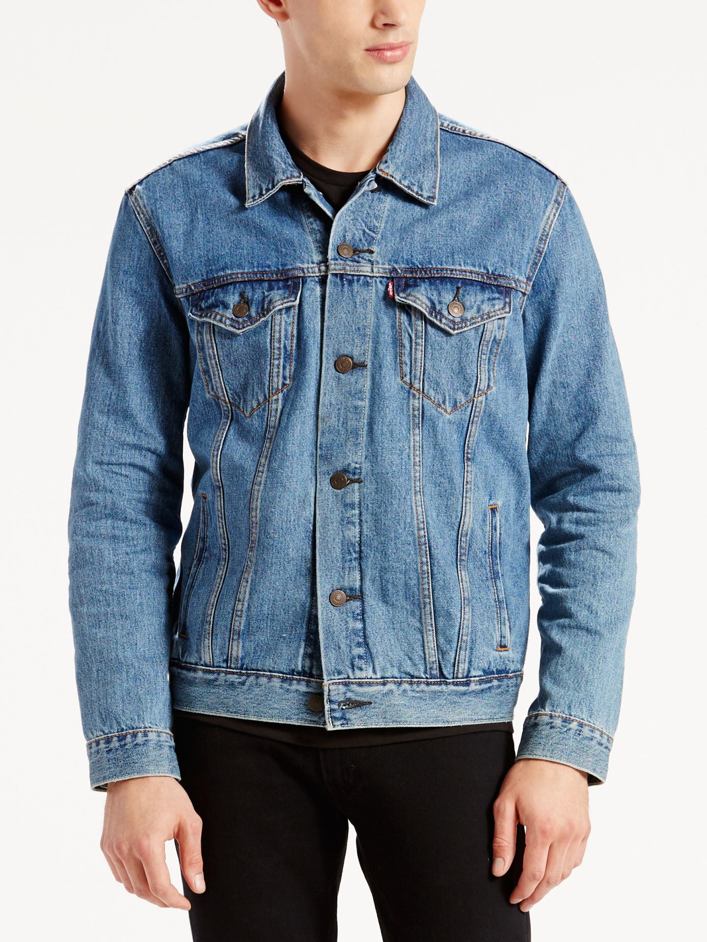 Levi s Men s Snapback Trucker Jacket Indigo US Walmart