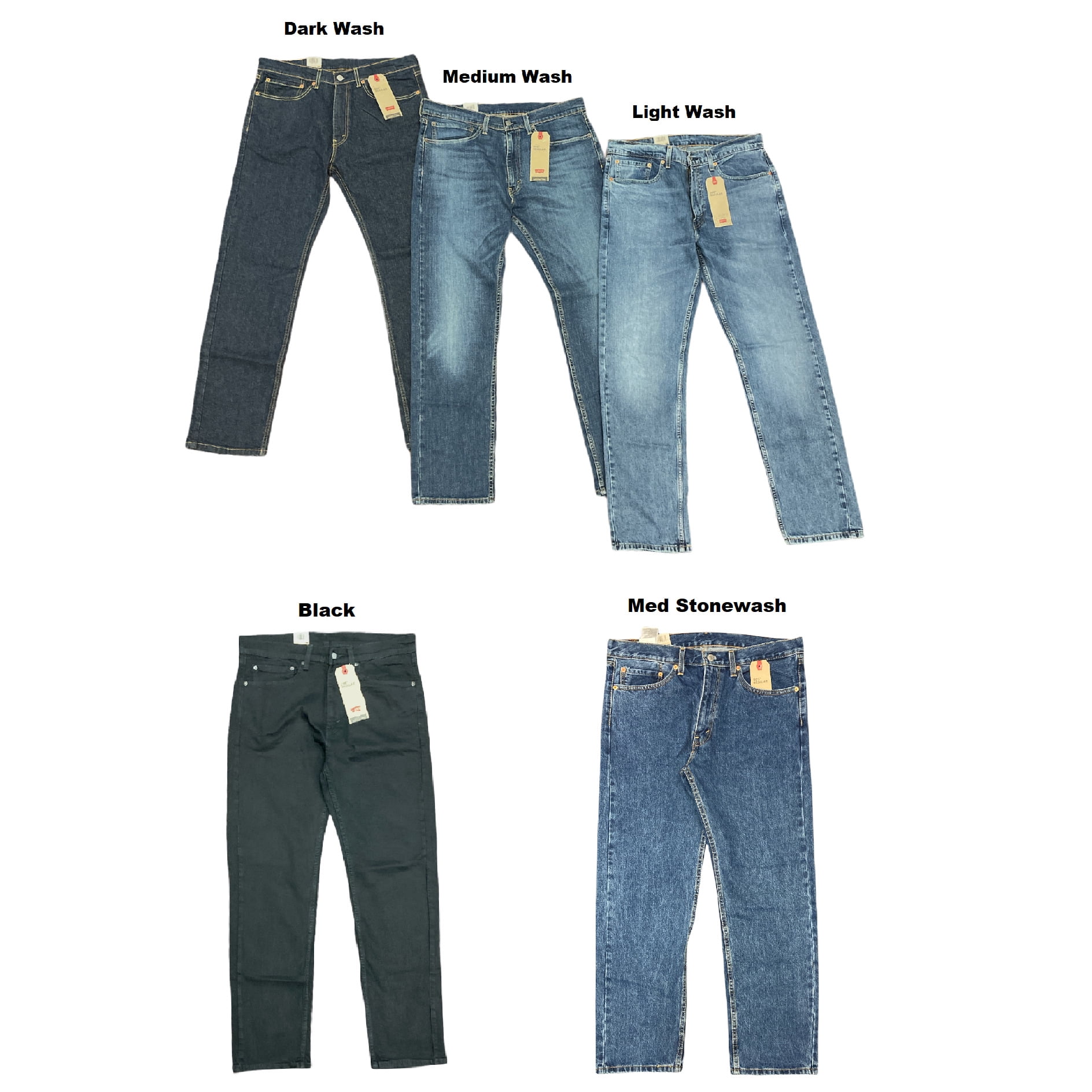 Levi s Men s Stretch Classic Straight Leg 505 Regular Fit 5 Pocket
