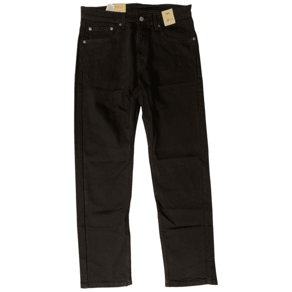 Levi's Men's Stretch Classic Straight Leg 505 Regular Fit 5-Pocket Jeans (Black, 40x32)
