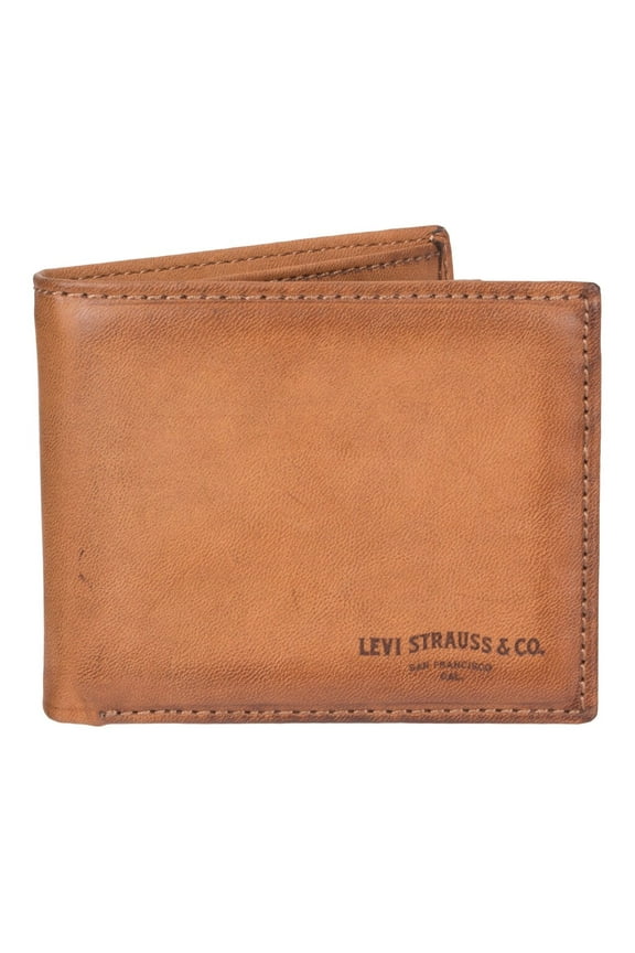Men's Tan RFID Extra Capacity Slimfold Wallet