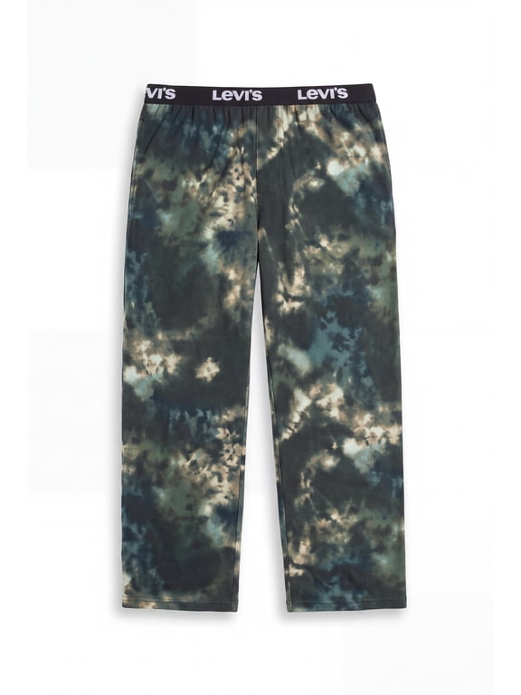 Men's Tie Dye Logo Waistband Sleep Lounge Pants