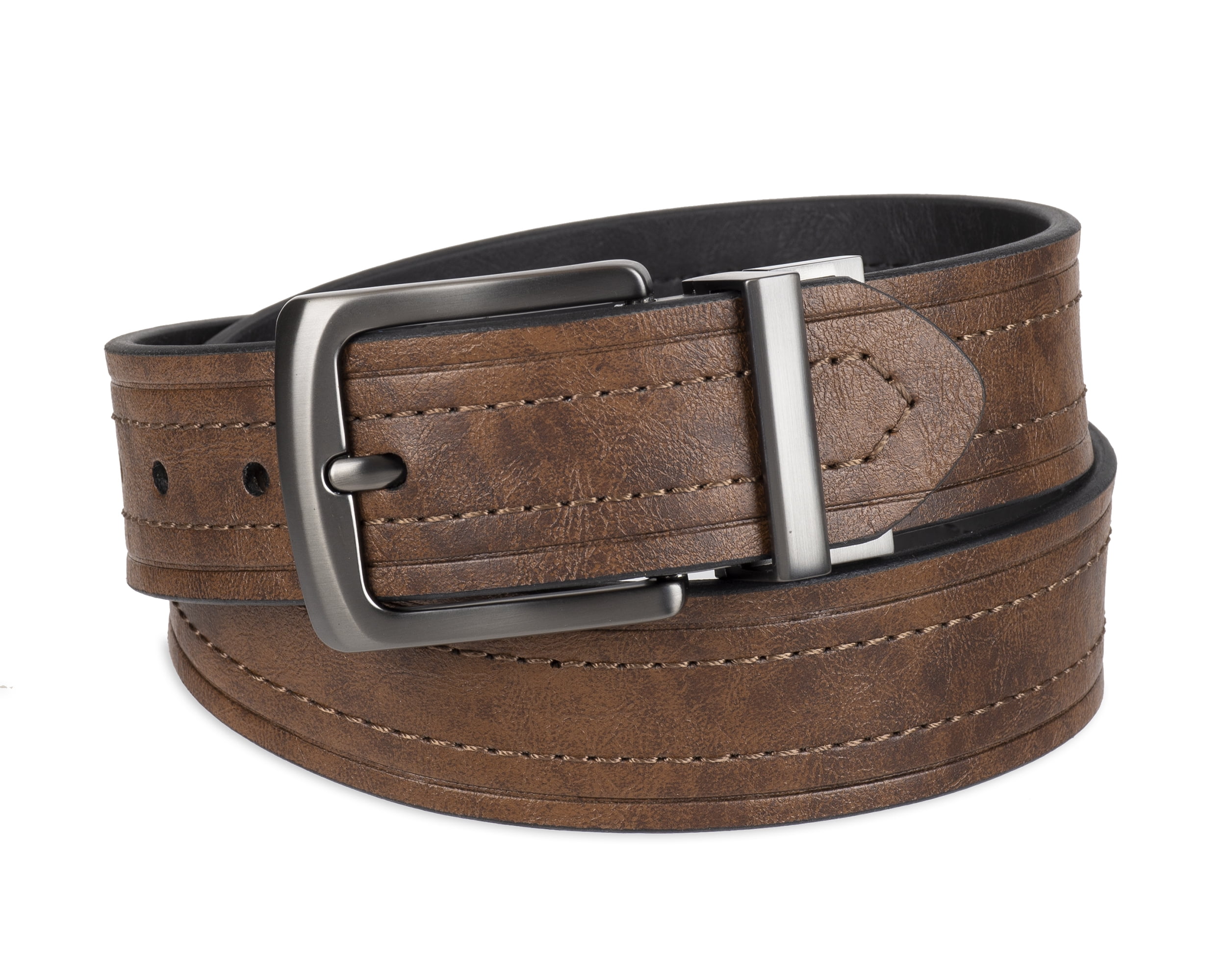 Buy Black & Brown Leather Reversible Belt for Men Online At Best