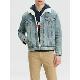 Levis denim jacket sherpa mens clearance