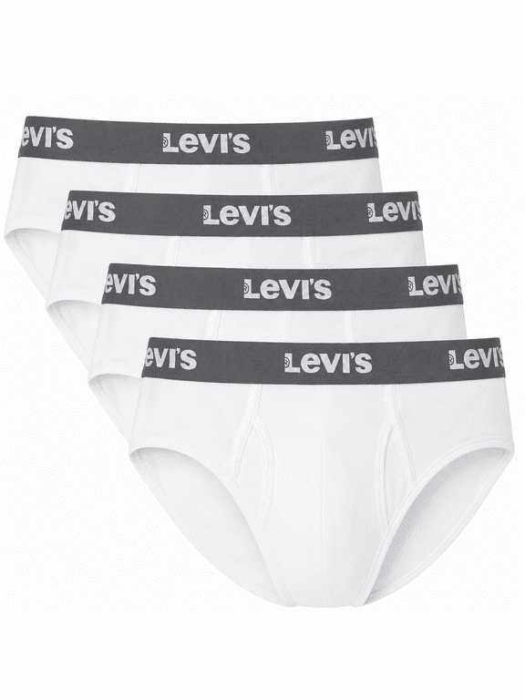Men's Underwear Briefs, 4 Pack Soft Breathable Cotton Stretch Comfort Underwear (S-XL)