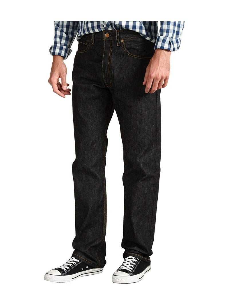 Levi's Men's 501 Black Original Fit Shrink-to-Fit Jeans Unwashed