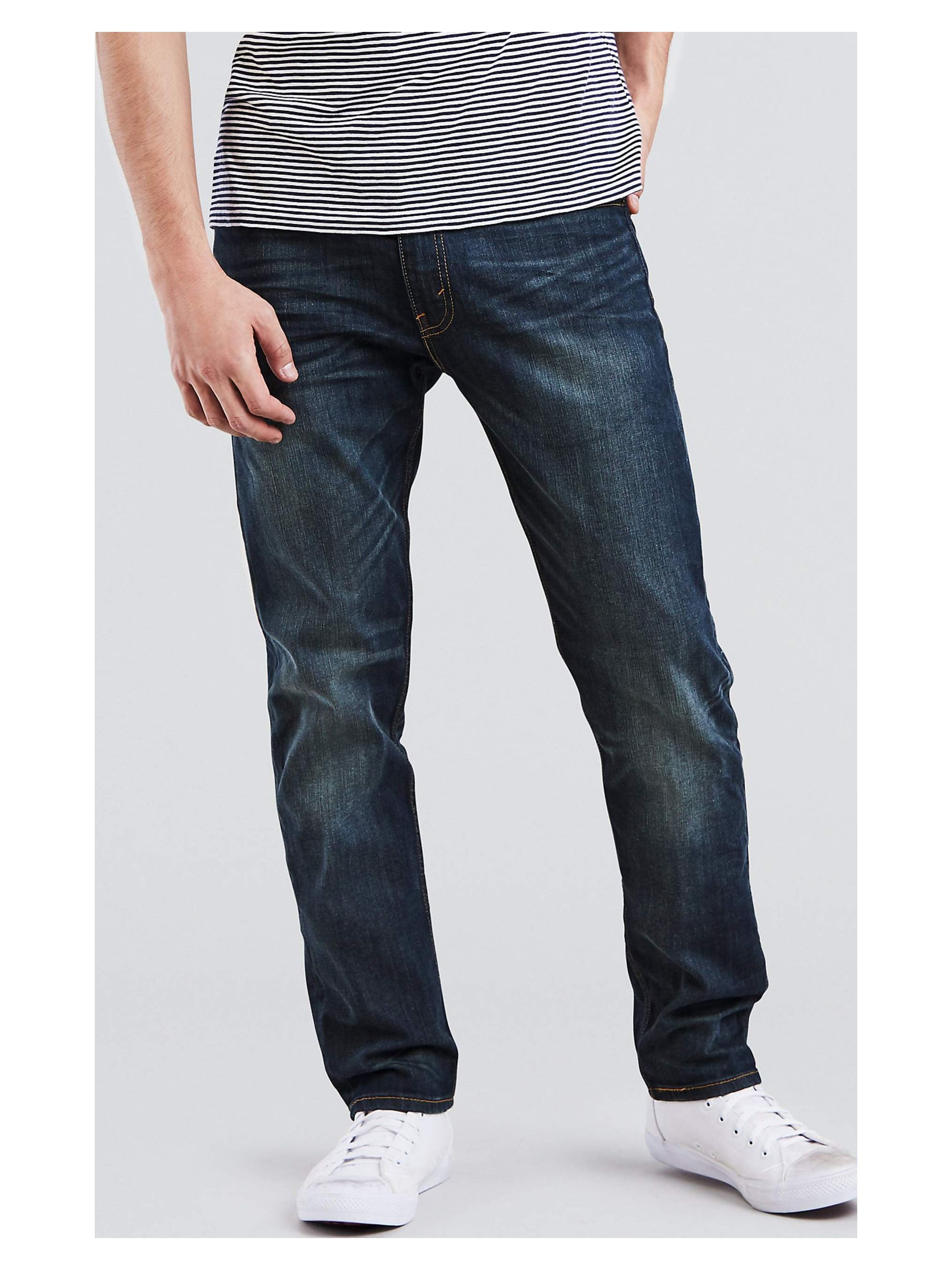 Levi's Mens 502 Regular Fit Stretch Tapered Jeans - image 1 of 7
