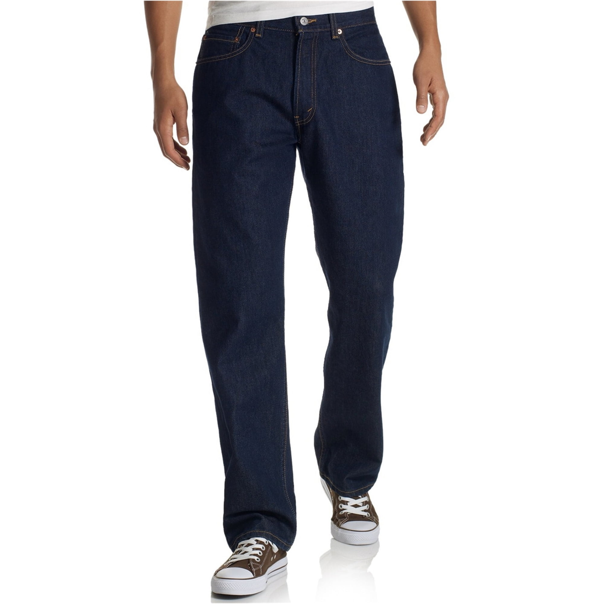 Levi's Mens 505 Regular Fit Jeans, blue, 29W x 34L - Walmart.com