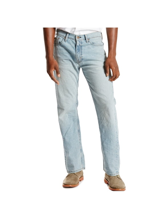 Mens 505 Regular Stretch Jeans, Blue, 36W x 30L