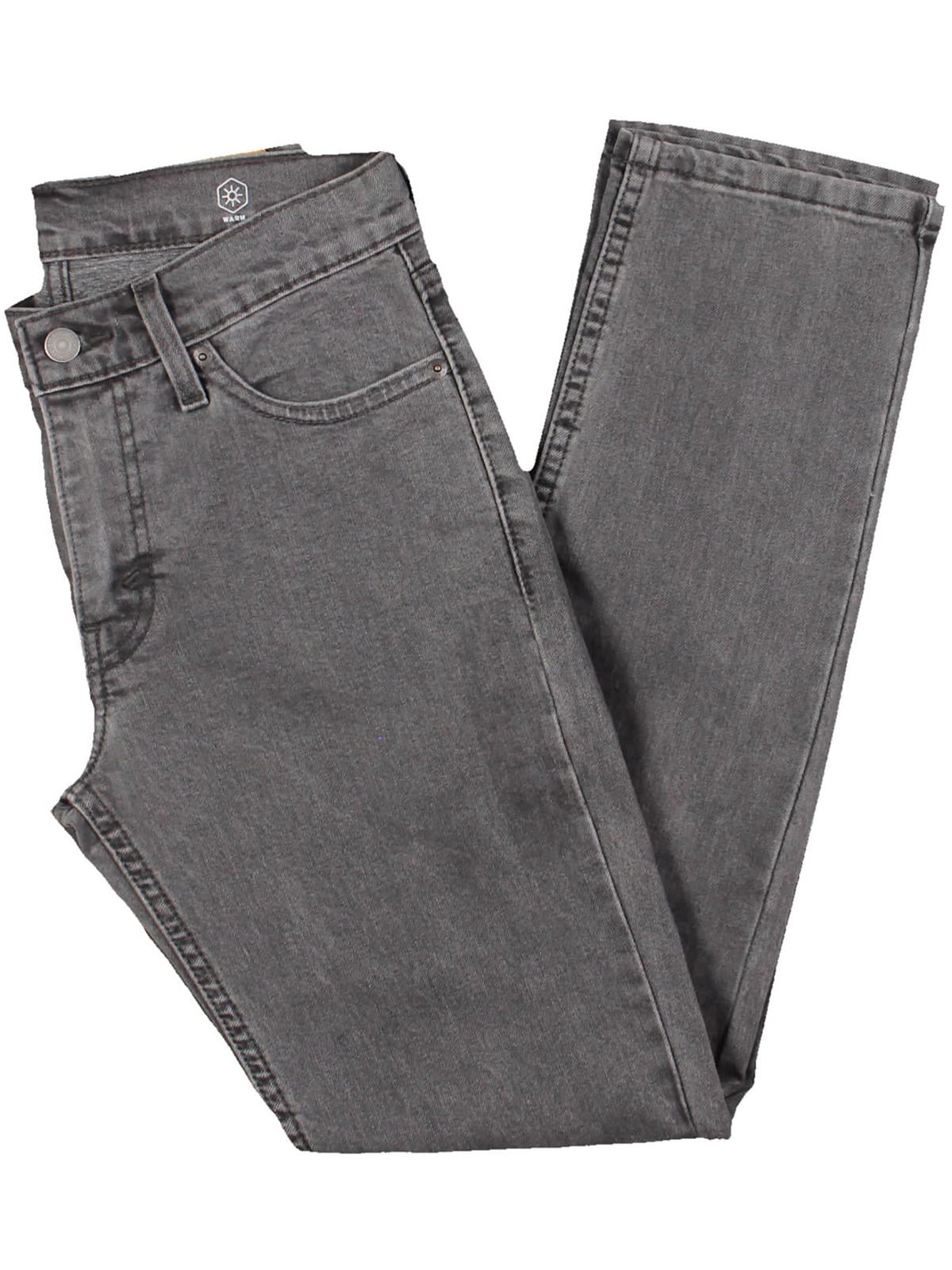 Men's Olive Slim Fit Low-Rise Jeans