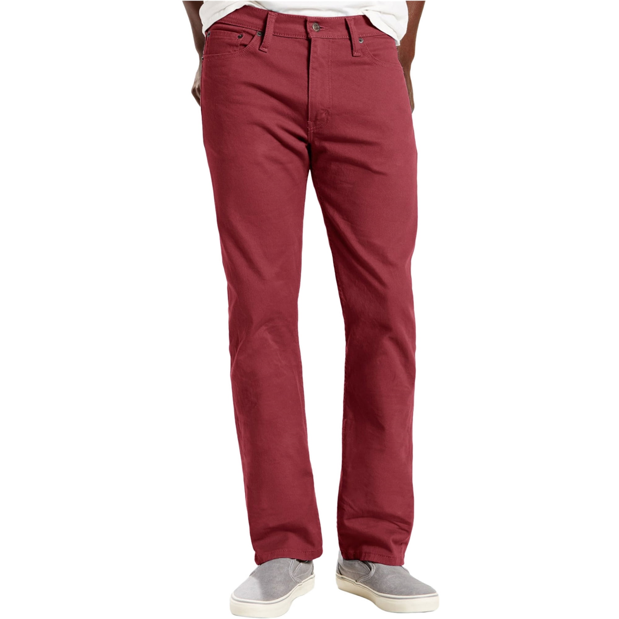 Mens red levi jeans deals