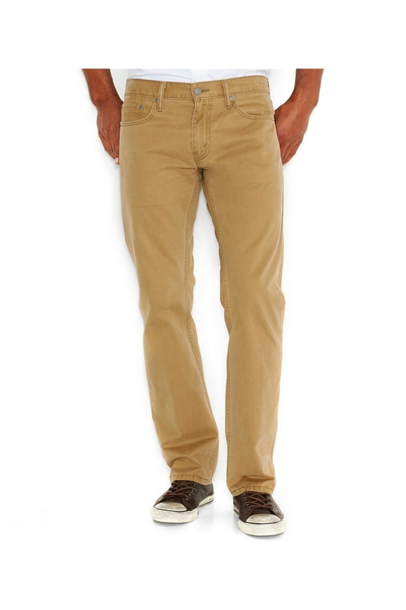 Mens 514 Straight Leg Jeans, Beige, 32W x 34L
