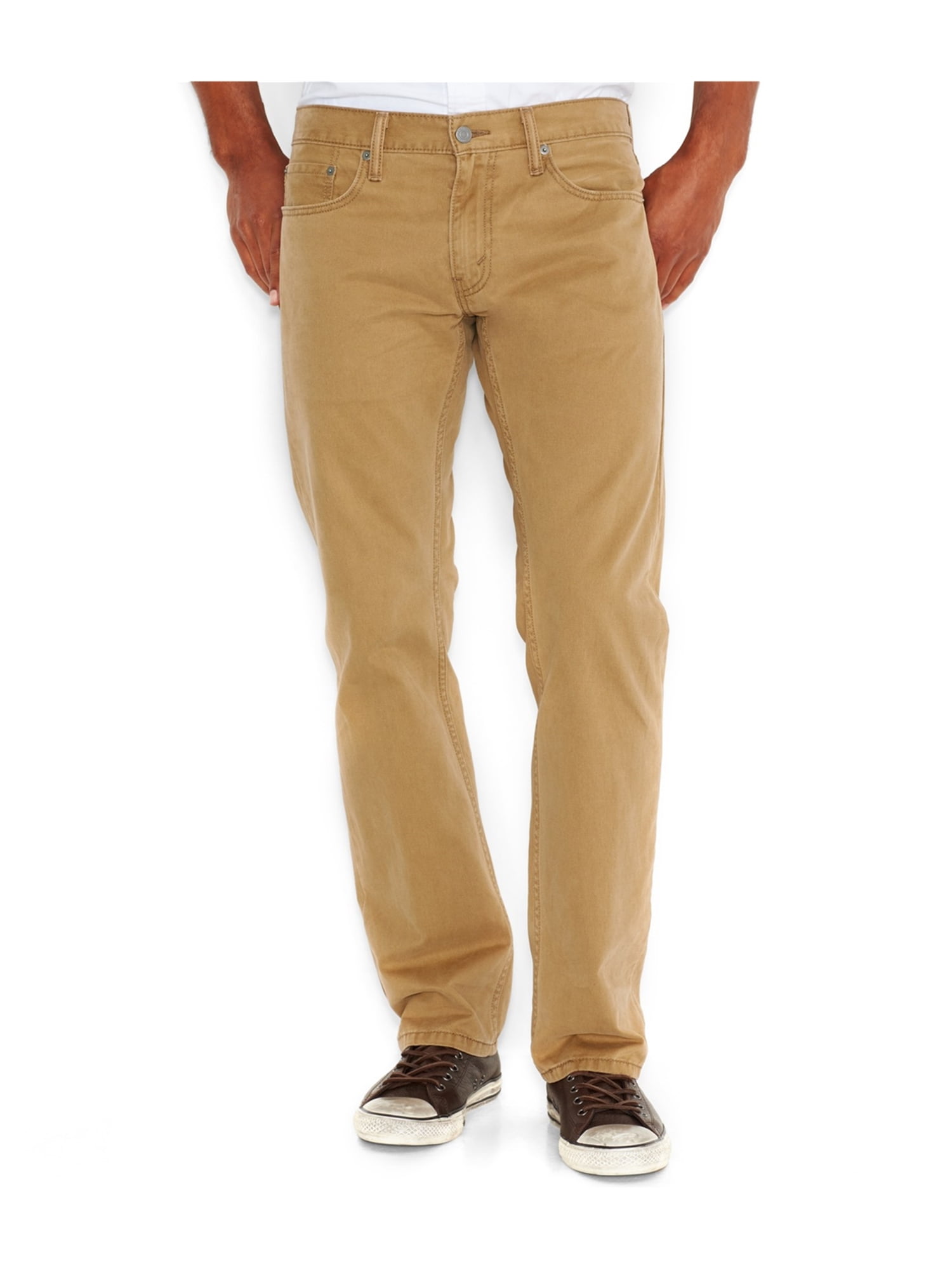 Levi s Mens 514 Straight Leg Jeans Beige 34W x 30L