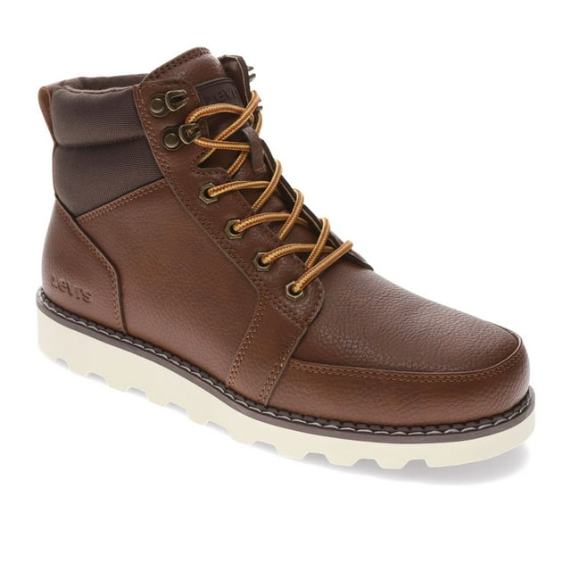 Levi's Mens Brooks Vegan Leather Lace Up Rugged Casual Boot - Walmart.com