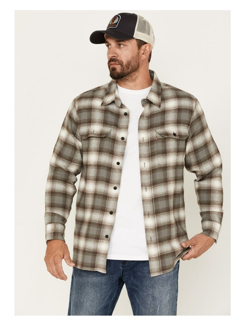 grey plaid dress shirt Custom Men's Dark Gull Grey Navy Plaid Shirt in Flannel  Luxire Custom  Clothing