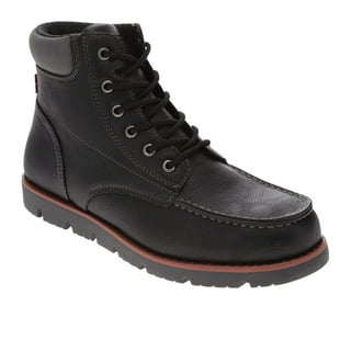 Mens Black Moc Toe Boots Mens Black Moc Toe Boots