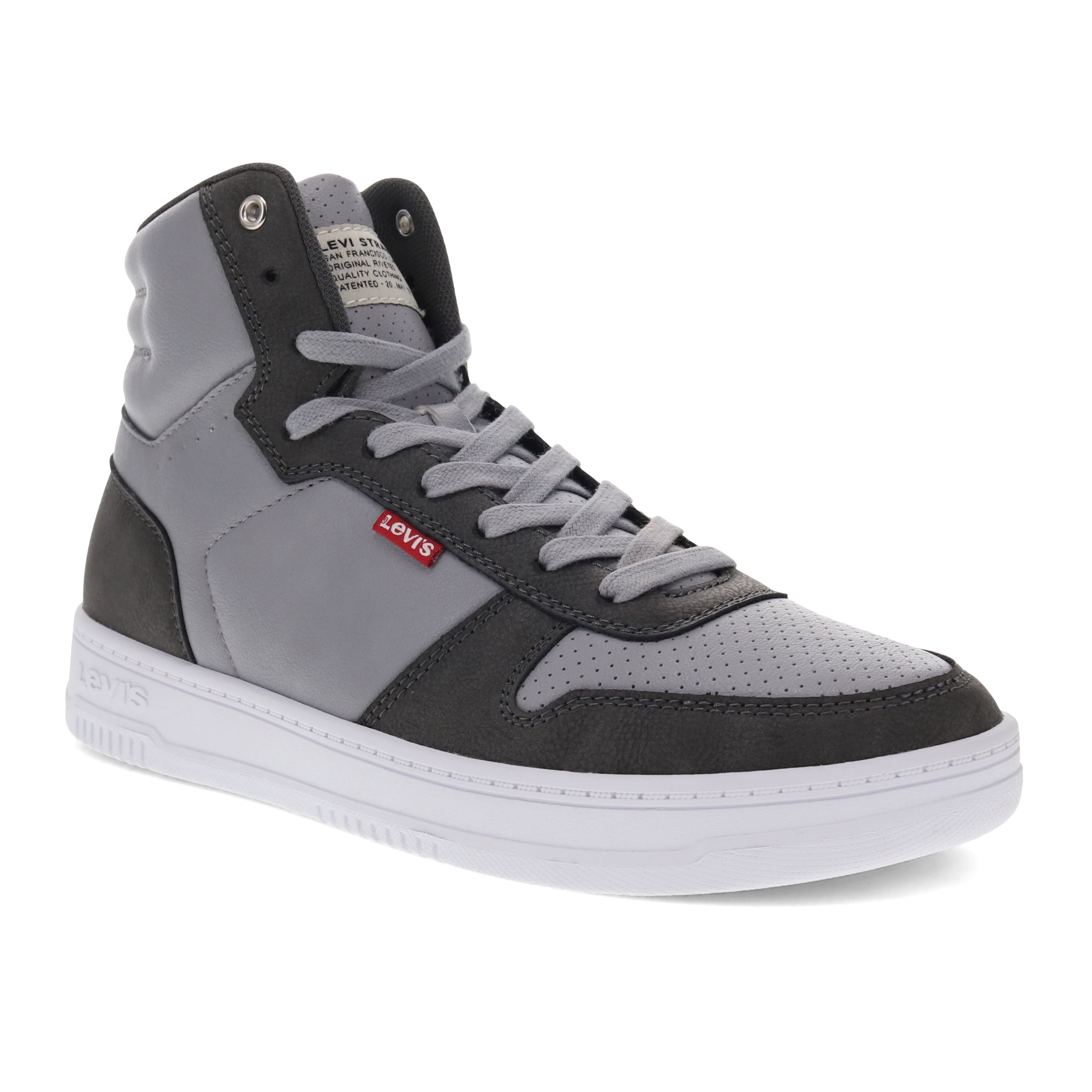 Levi's Mens Drive Hi Vegan Synthetic Leather Casual Hightop Shoe - Walmart.com