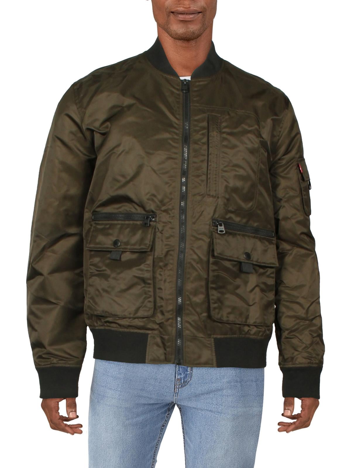 Levi s Mens Flight Satin Lightweight Cold Weather Bomber Jacket