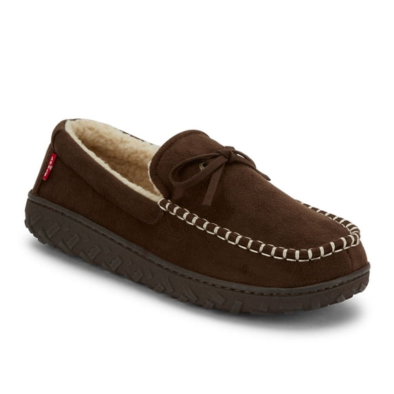 Levi's Mens Kameron Microsuede Moccasin House Shoe Slippers