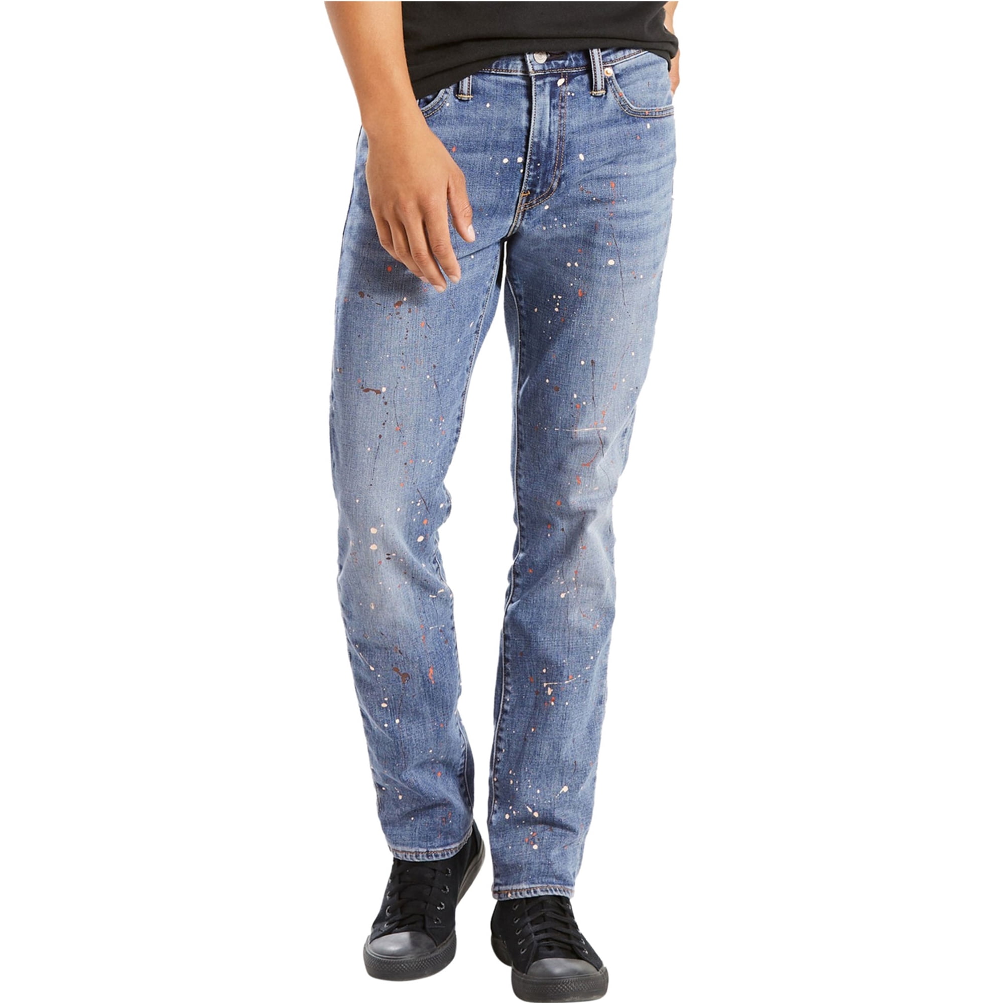 Levis paint splatter jeans outlet