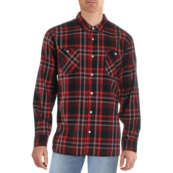 Levi's Men's Dual Pocket Plaid Flannel Shirt Turq Aqua Size XX-Large