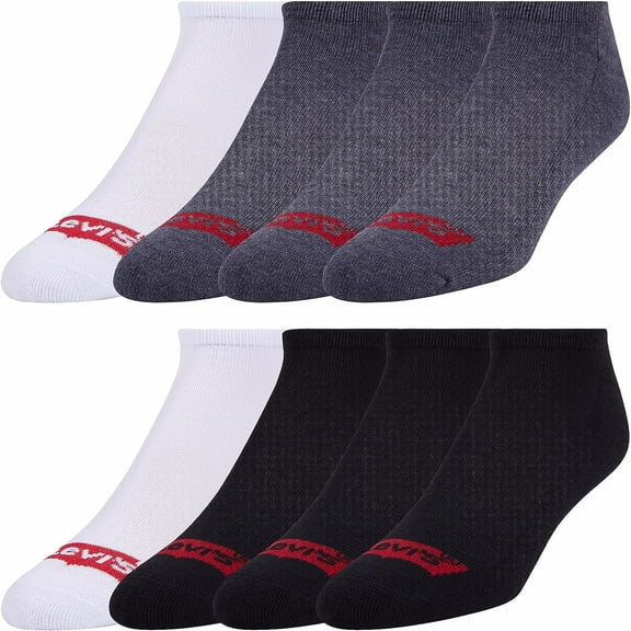 Levi's Mens Socks, Low Cut Socks for Men, Athletic Socks Low Cut, Size 8-12