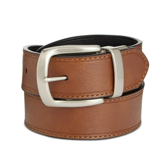 Levi's Mens Stitched Belt, Brown, Small