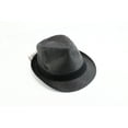thumbnail image 1 of Levi's Mens Straw Fedora Trilby Hat, Black, S/M, 1 of 1