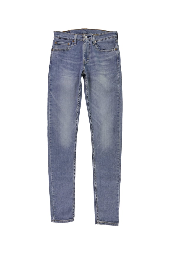 Mens Taper Stretch Skinny Fit Jeans, Blue, 32W x 36L