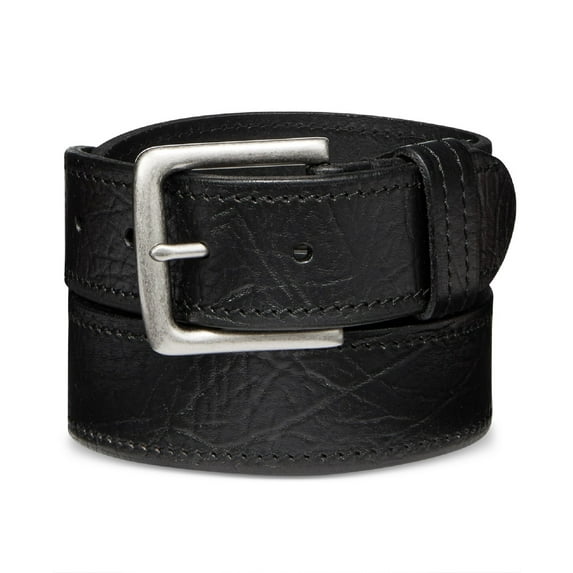 Levi's Mens Textured Leather Belt (Black, Small (30-32))