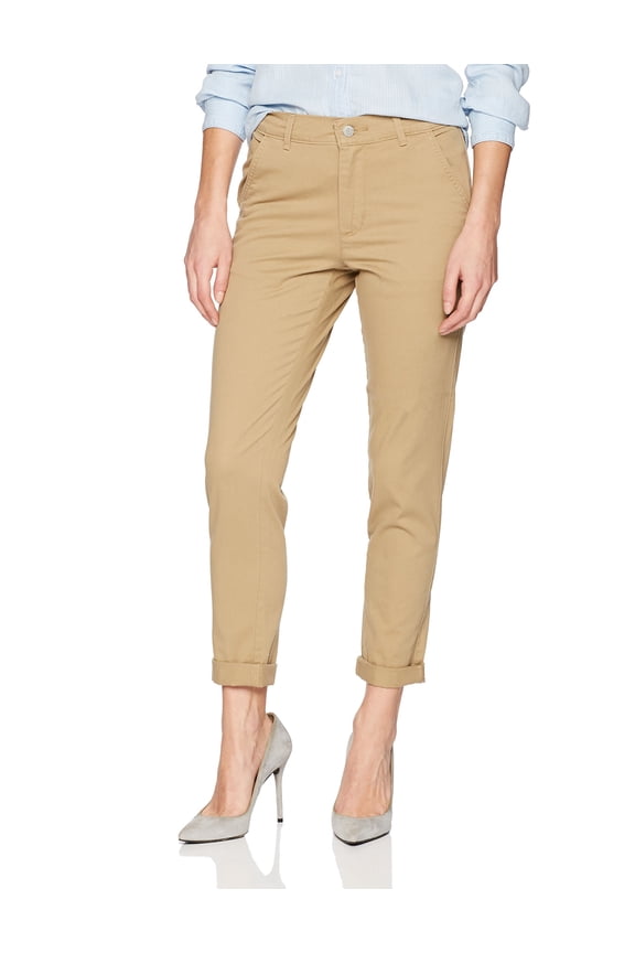 Mens Twill Casual Chino Pants, Beige, 32
