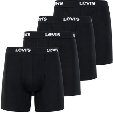 Levi's Mens Underwear Microfiber Boxer Brief for Men Ultra Soft 4 Pack