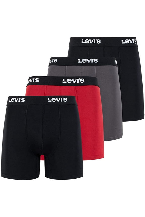 Mens Underwear Microfiber Boxer Brief for Men Ultra Soft 4 Pack