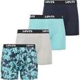thumbnail image 1 of Levis Mens Underwear Microfiber Boxer Brief for Men Ultra Soft 4 Pack Floral 2XL, 1 of 6