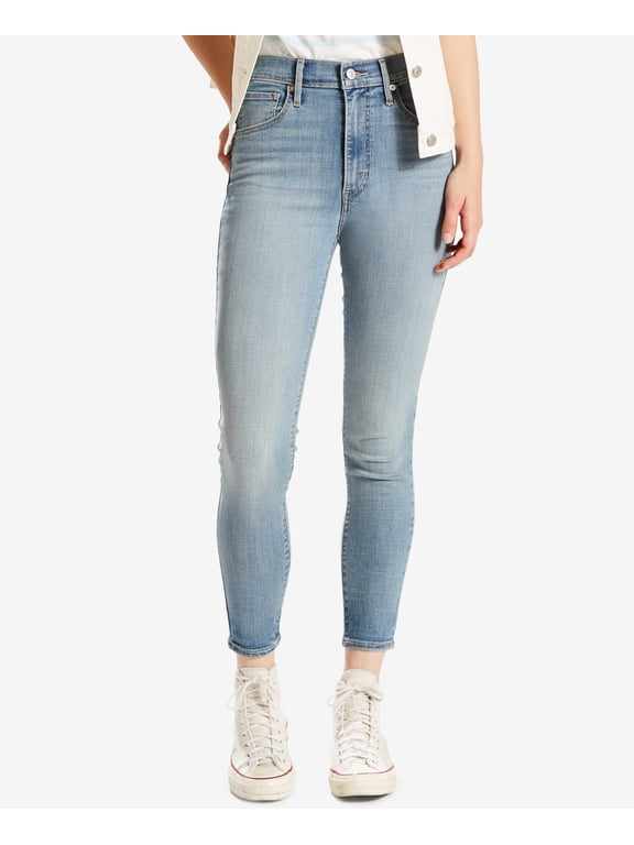 Mile High Cropped Skinny Jeans Dark Blue Wash 32 Womens