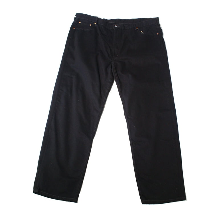Levi's NEW Black Mens Size 50x34 Button-Front Classic