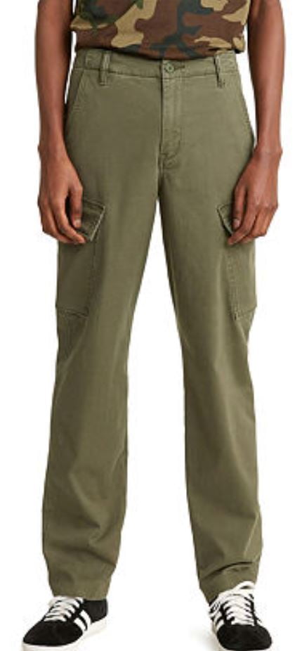 Levi's OLIVE NIGHT Men's XX Standard Taper Relaxed Fit Cargo Pants, US 34x32