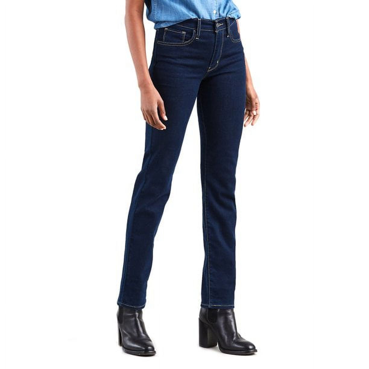 Levi's 724 high rise straight jeans stellar blue sale