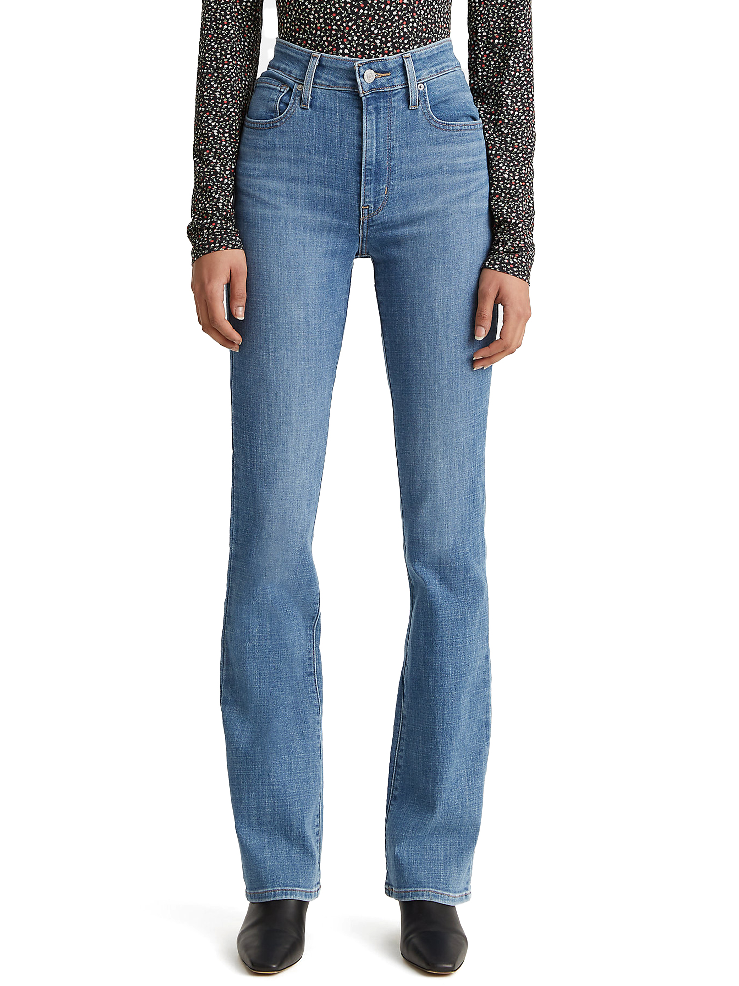 High waisted bootcut jeans levis deals