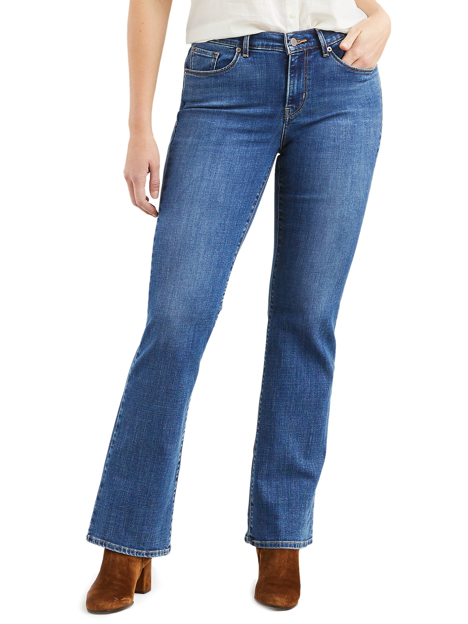  Levis Womens Plus-Size 414 Classic Straight Jeans, Soft  Black, 36