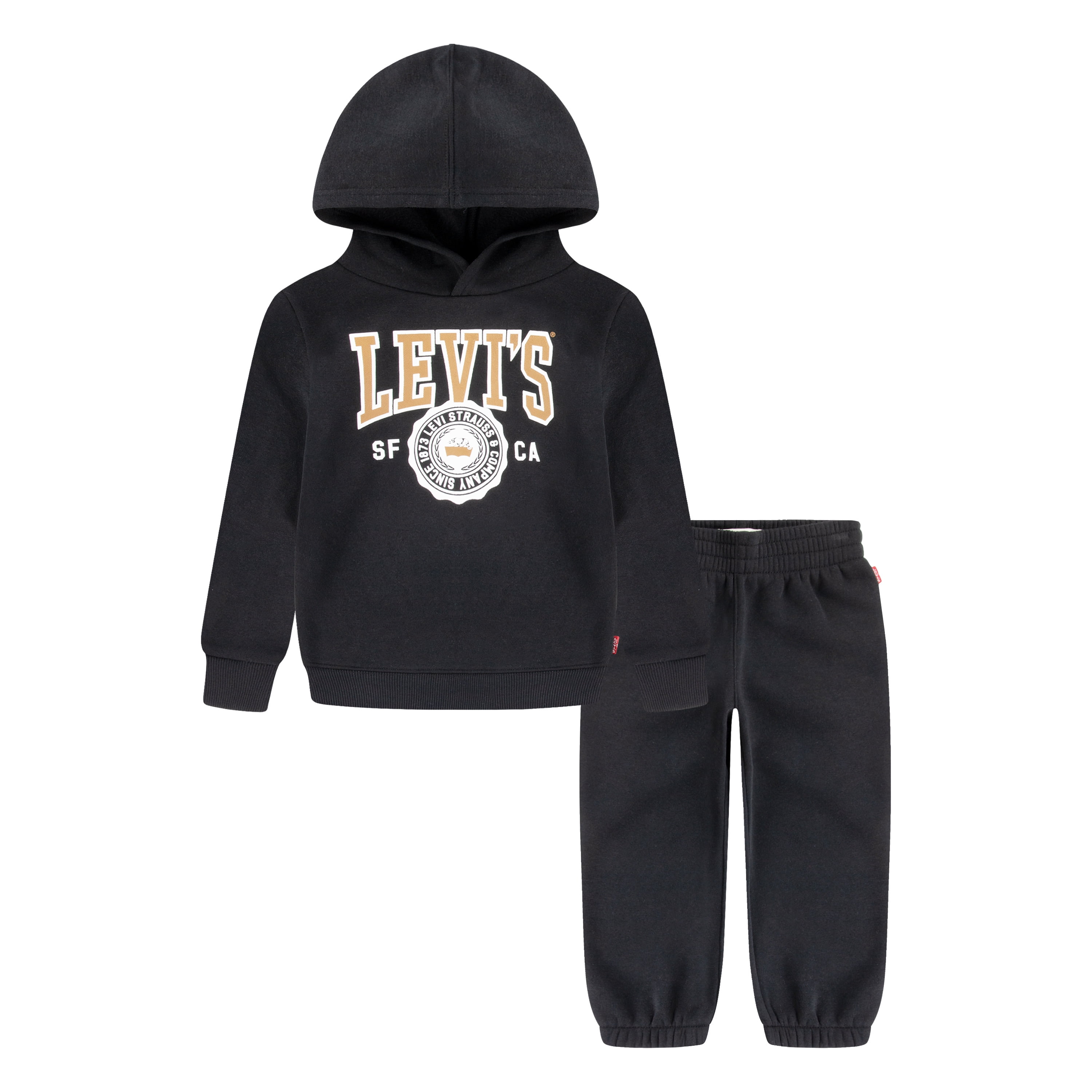 Levi's Boys 2-Piece Fleece Jogger Set, Sizes 2T-4T