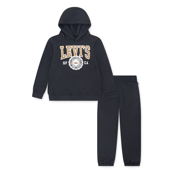 Levi's Boys Fleece Hoodie and Joggers Set, 2-Piece, Sizes 4-7