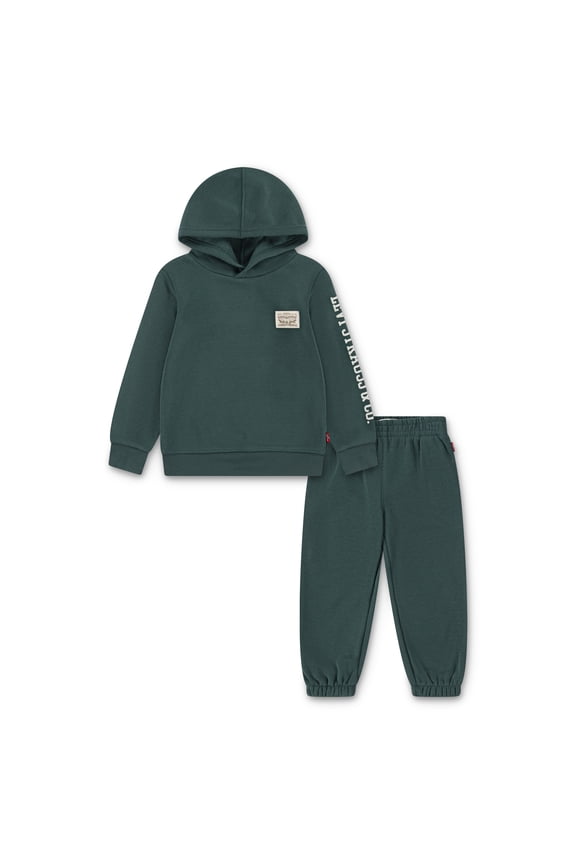 Levi's Boys 2-Piece Patch Hoodie & Jogger Set, Sizes 2T-4T