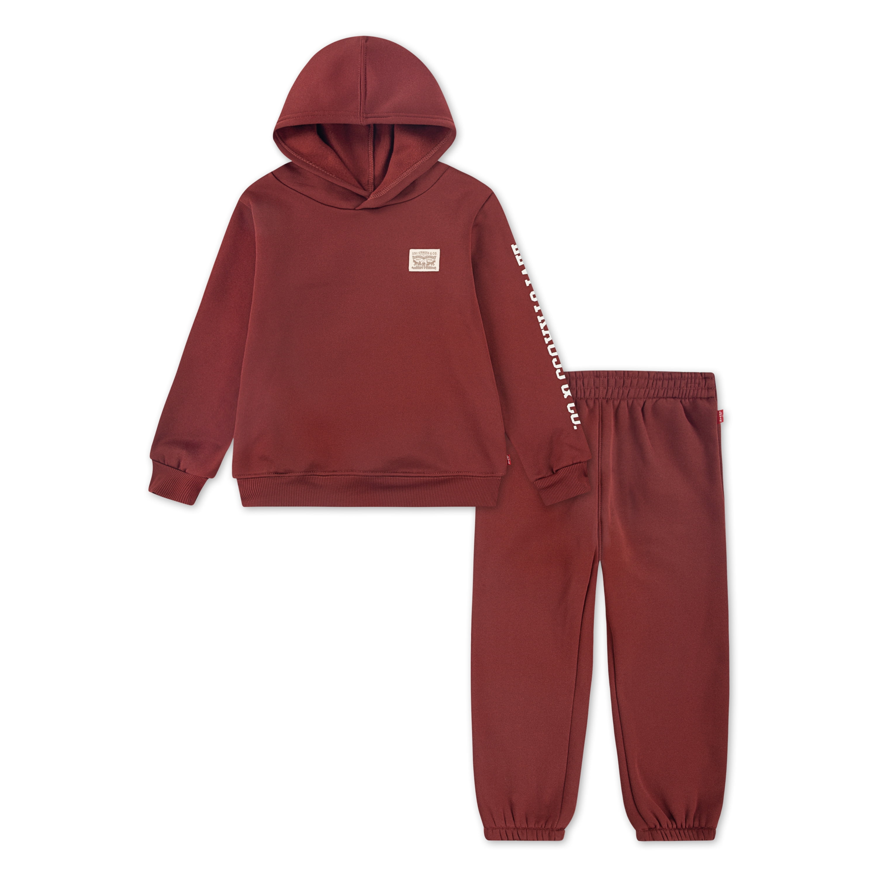 Boys Levi's Camel Brown Hooded Jumper In Stock Now