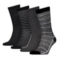 thumbnail image 1 of Levi's Reg Cut Denim Fair Isle 4 Pack Socks - Black Combo, 1 of 1