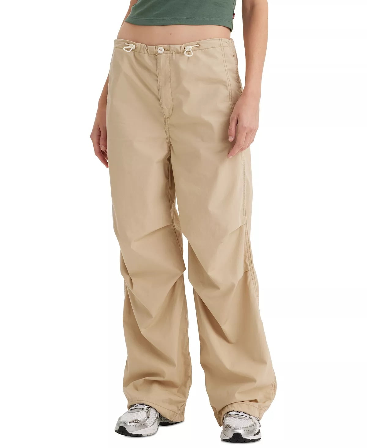 Levi's SAFARI Women's Solid Drawstring-Waist Cotton Levi's SAFARI Women's Solid Drawstring-Waist Cotton