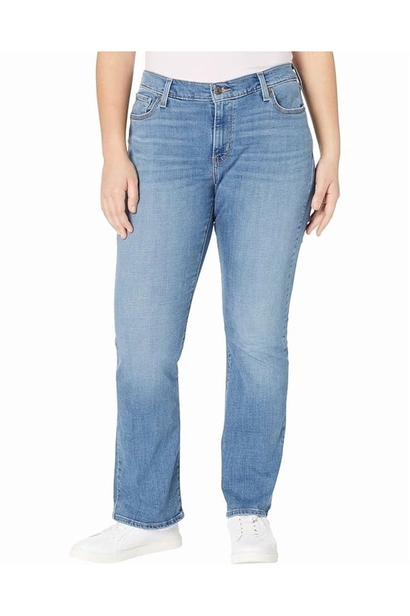 STAY PUT Wpmen's Trendy Plus Size Vintage Bootcut Jeans, US 24W